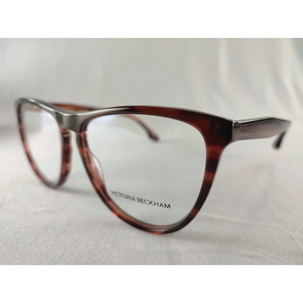 Victoria Beckham VB2672‎ 618 Amber Tortoise Cat Eye Eyeglass Frames 56-15-140